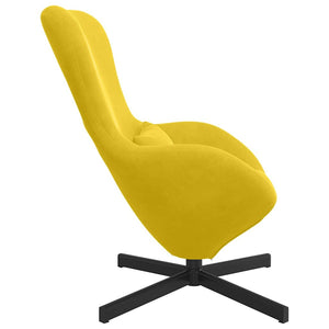 Fauteuil œuf Jaune 63 x 73 x 90 cm Velours