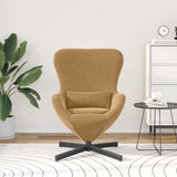 Fauteuil œuf Marron 63 x 73 x 90 cm Velours