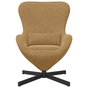 Fauteuil œuf Marron 63 x 73 x 90 cm Velours