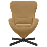 Fauteuil œuf Marron 63 x 73 x 90 cm Velours