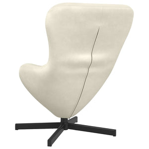 Fauteuil œuf Crème 63 x 73 x 90 cm Velours