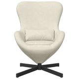 Fauteuil œuf Crème 63 x 73 x 90 cm Velours