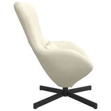 Fauteuil œuf Crème 63 x 73 x 90 cm Velours