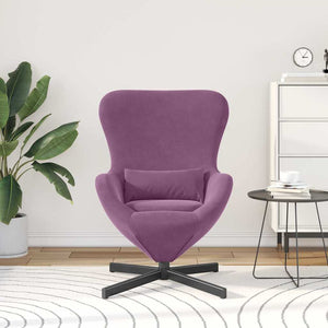 Fauteuil œuf Violet 63 x 73 x 90 cm Velours