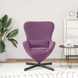 Fauteuil œuf Violet 63 x 73 x 90 cm Velours