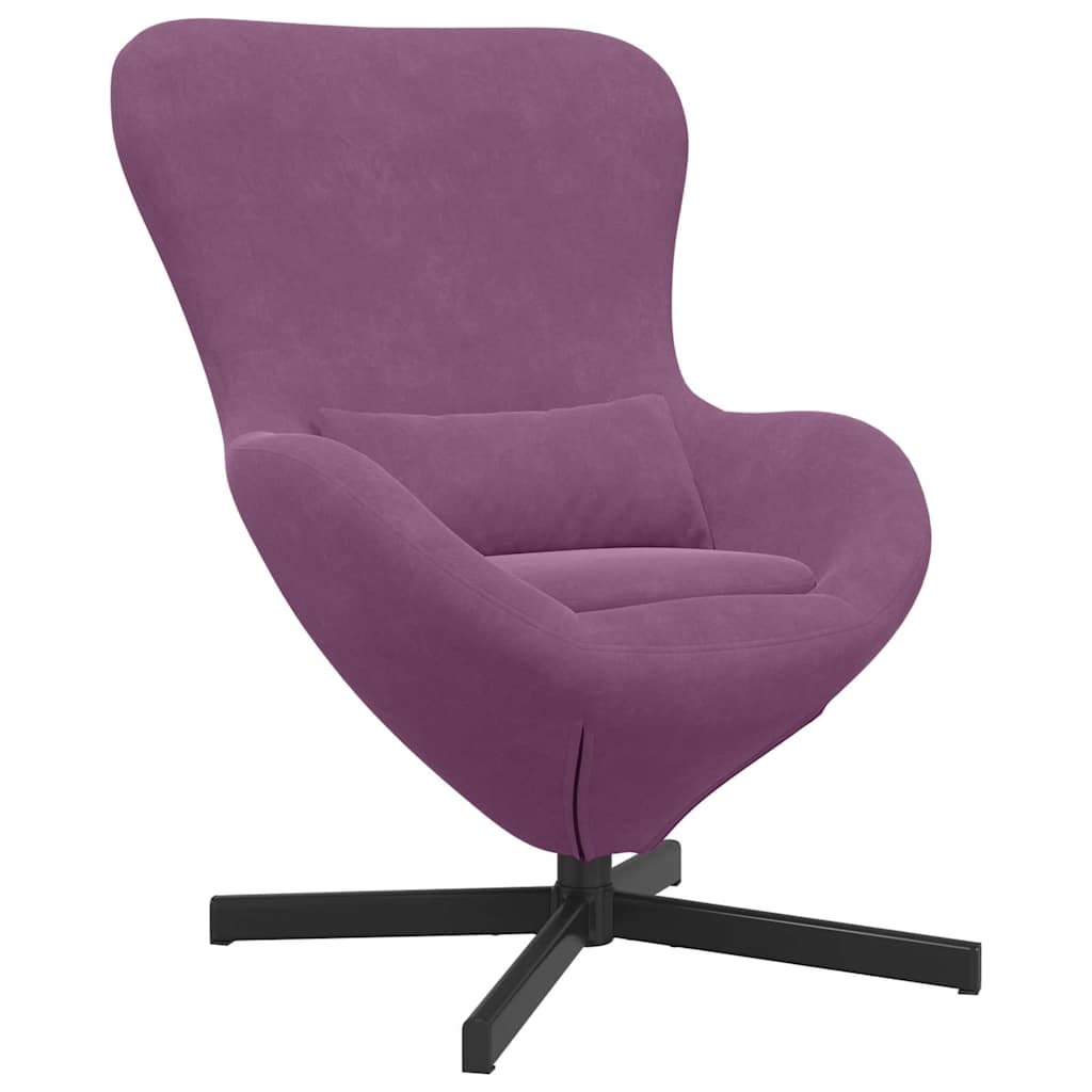 Fauteuil œuf Violet 63 x 73 x 90 cm Velours