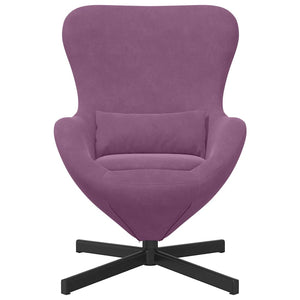 Fauteuil œuf Violet 63 x 73 x 90 cm Velours
