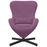 Fauteuil œuf Violet 63 x 73 x 90 cm Velours