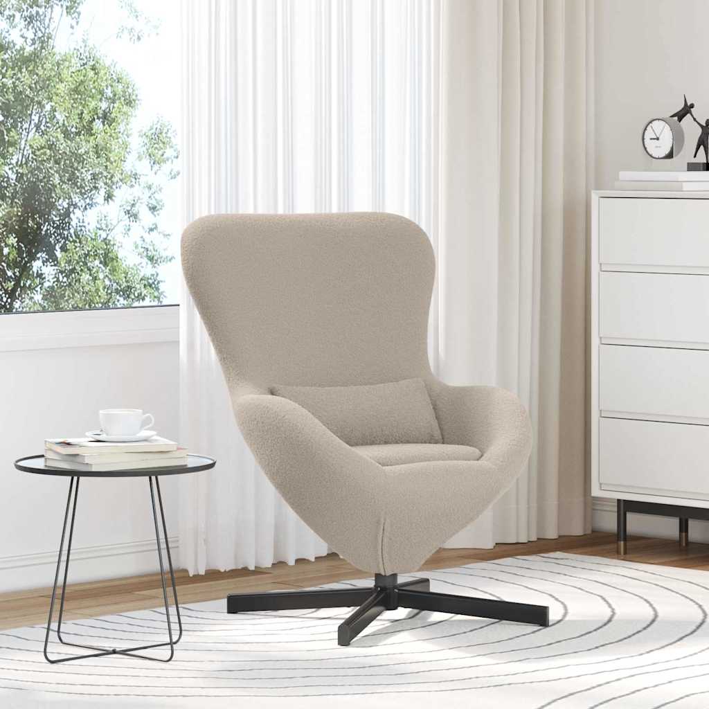 Fauteuil œuf Gris clair 63 x 73 x 90 cm