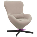Fauteuil œuf Gris clair 63 x 73 x 90 cm