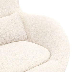 Fauteuil œuf Crème 63 x 73 x 90 cm