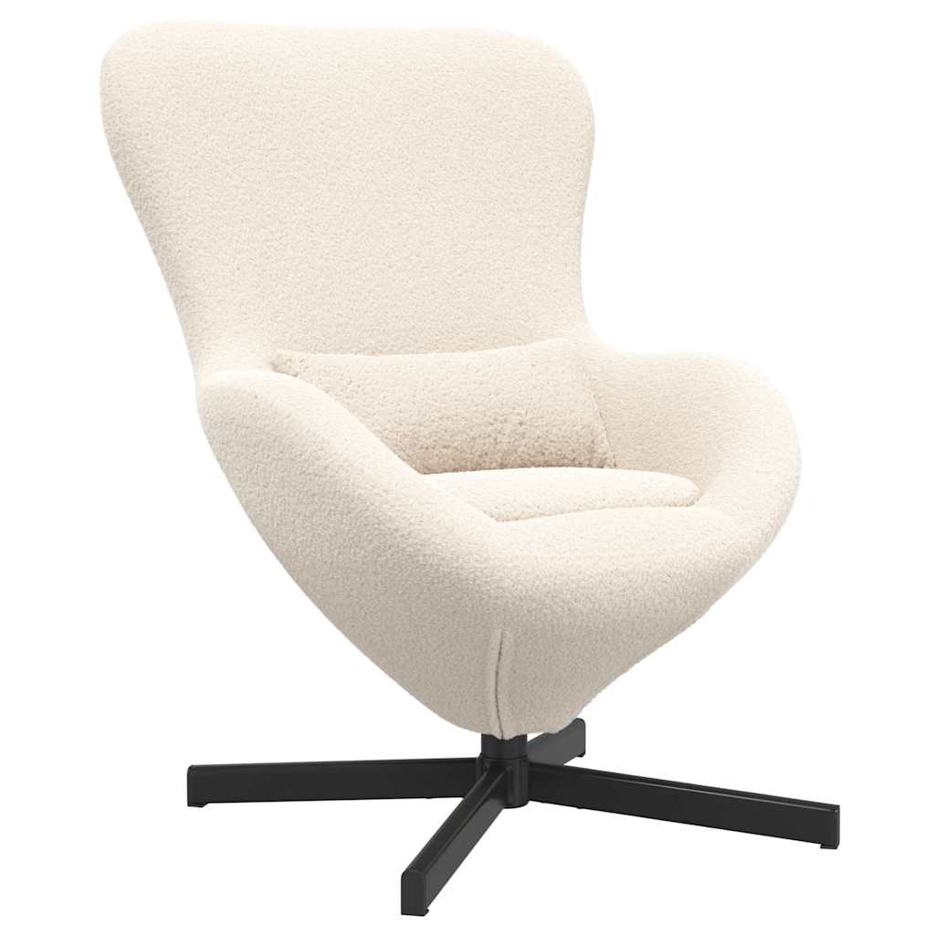 Fauteuil œuf Crème 63 x 73 x 90 cm