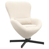Fauteuil œuf Crème 63 x 73 x 90 cm