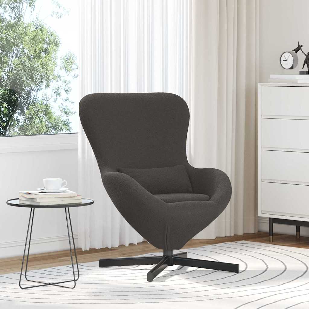 Fauteuil œuf Gris foncé 63 x 73 x 90 cm