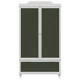 Armoire Tableau Noir avec tiroir Blanc Bois d'ingénierie