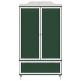 Armoire Tableau Noir avec porte Gris et blanc Bois d'ingénierie