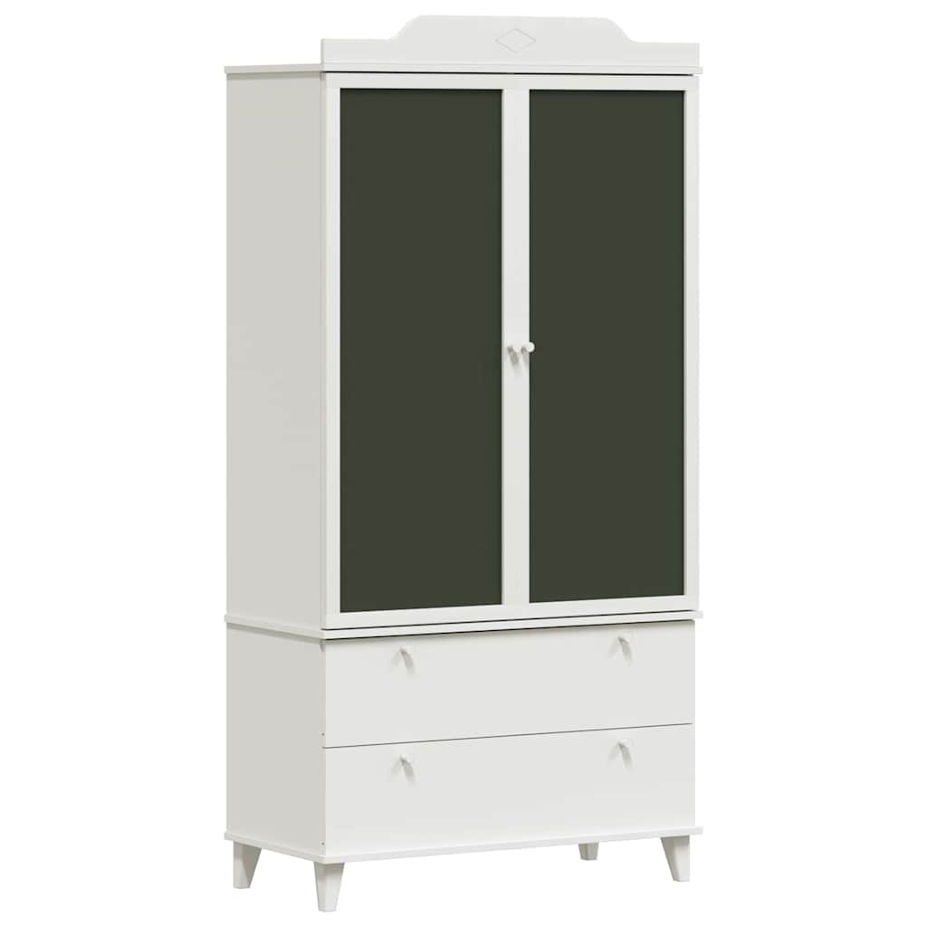Armoire Tableau Noir avec tiroir Blanc Bois d'ingénierie