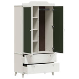 Armoire Tableau Noir avec tiroir Blanc Bois d'ingénierie