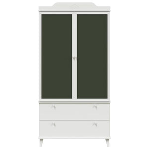 Armoire Tableau Noir avec tiroir Blanc Bois d'ingénierie