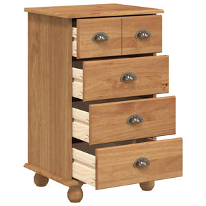 Commode ASKIM Marron 45.8 x 40 x 79 cm Bois de pin massif