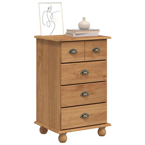 Commode ASKIM Marron 45.8 x 40 x 79 cm Bois de pin massif