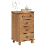 Commode ASKIM Marron 45.8 x 40 x 79 cm Bois de pin massif