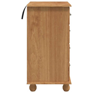 Commode ASKIM Marron 45.8 x 40 x 79 cm Bois de pin massif