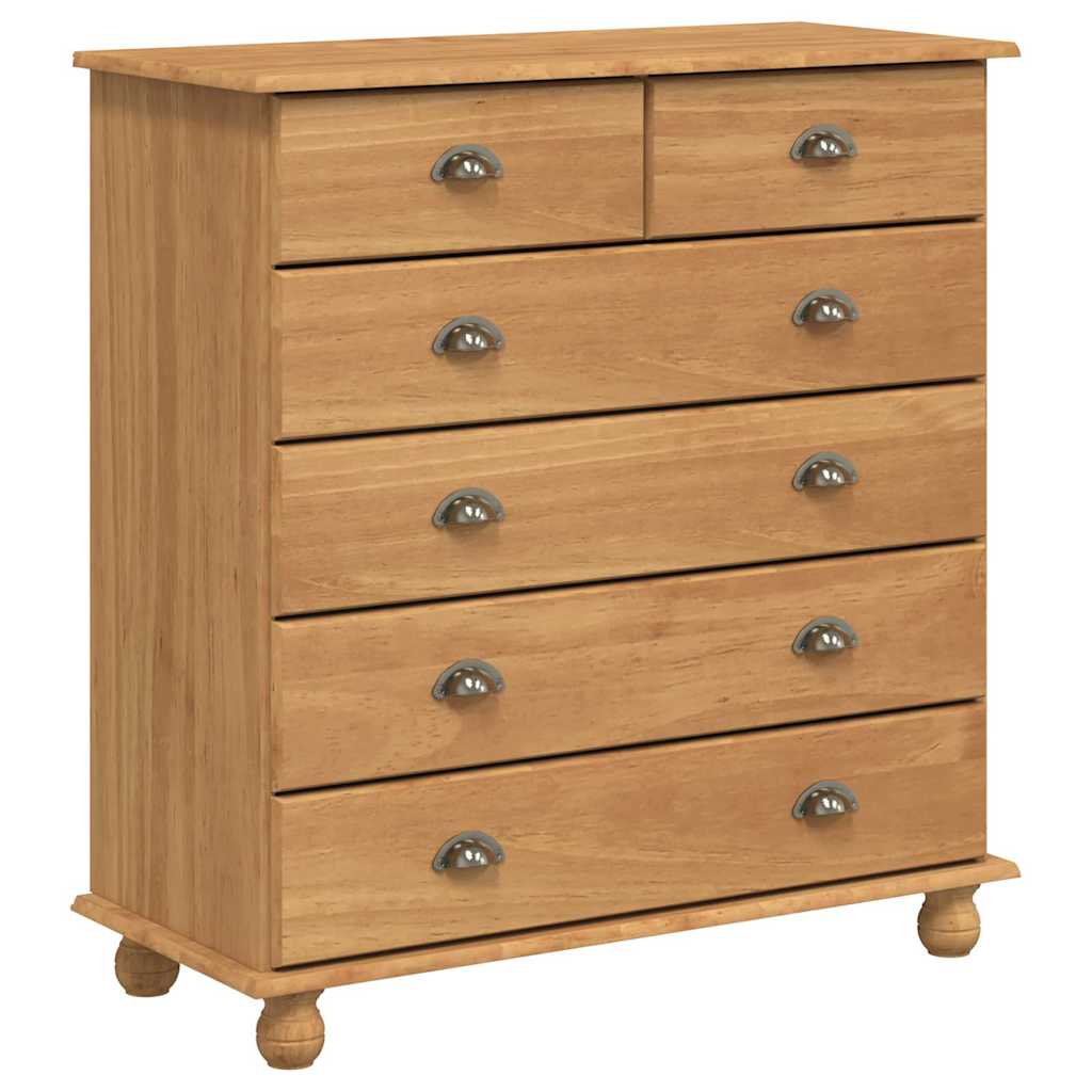 Commode ASKIM Marron 91 x 40 x 95,5 cm Bois de pin massif