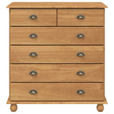 Commode ASKIM Marron 91 x 40 x 95,5 cm Bois de pin massif