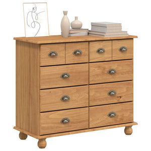 Commode ASKIM Marron 91 x 40 x 79 cm Bois de pin massif