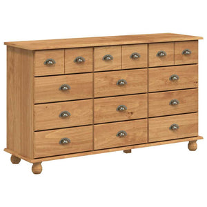 Commode ASKIM Marron 79 x 40 x 133,5 cm Bois de pin massif