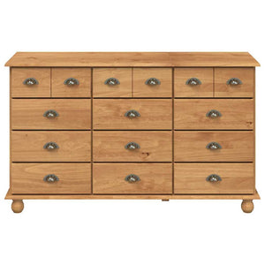 Commode ASKIM Marron 79 x 40 x 133,5 cm Bois de pin massif