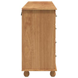 Commode ASKIM Marron 79 x 40 x 133,5 cm Bois de pin massif