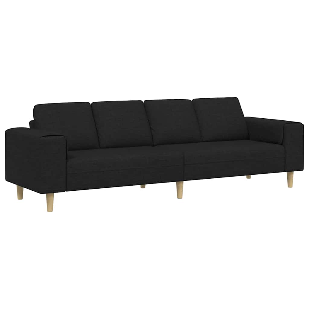 Ensemble de Canapés Noir tissu