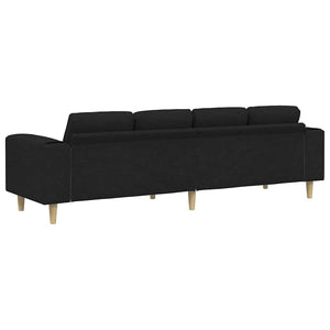 Ensemble de Canapés Noir tissu