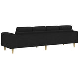 Ensemble de Canapés Noir tissu