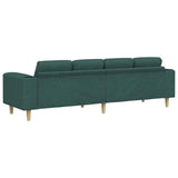 Ensemble de Canapés Vert foncé tissu