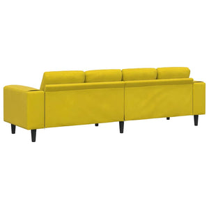Ensemble de Canapés Jaune Velours