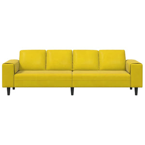 Ensemble de Canapés Jaune Velours