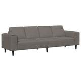 Sofa en tissu Gris clair 208 cm Tissu en velours côtelé