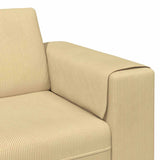 Sofa en tissu Vert gris 208 cm Tissu en velours côtelé