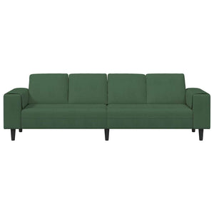 Sofa en tissu Vert foncé 208 cm Tissu en velours côtelé