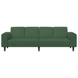 Sofa en tissu Vert foncé 208 cm Tissu en velours côtelé