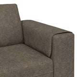 Ensemble de Canapés Gris foncé Cuir suédé faux