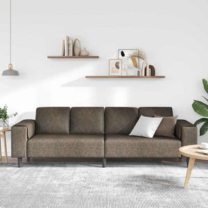 Ensemble de Canapés Gris foncé Cuir suédé faux