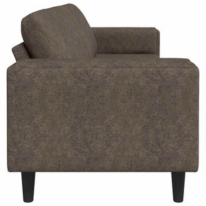 Ensemble de Canapés Gris foncé Cuir suédé faux