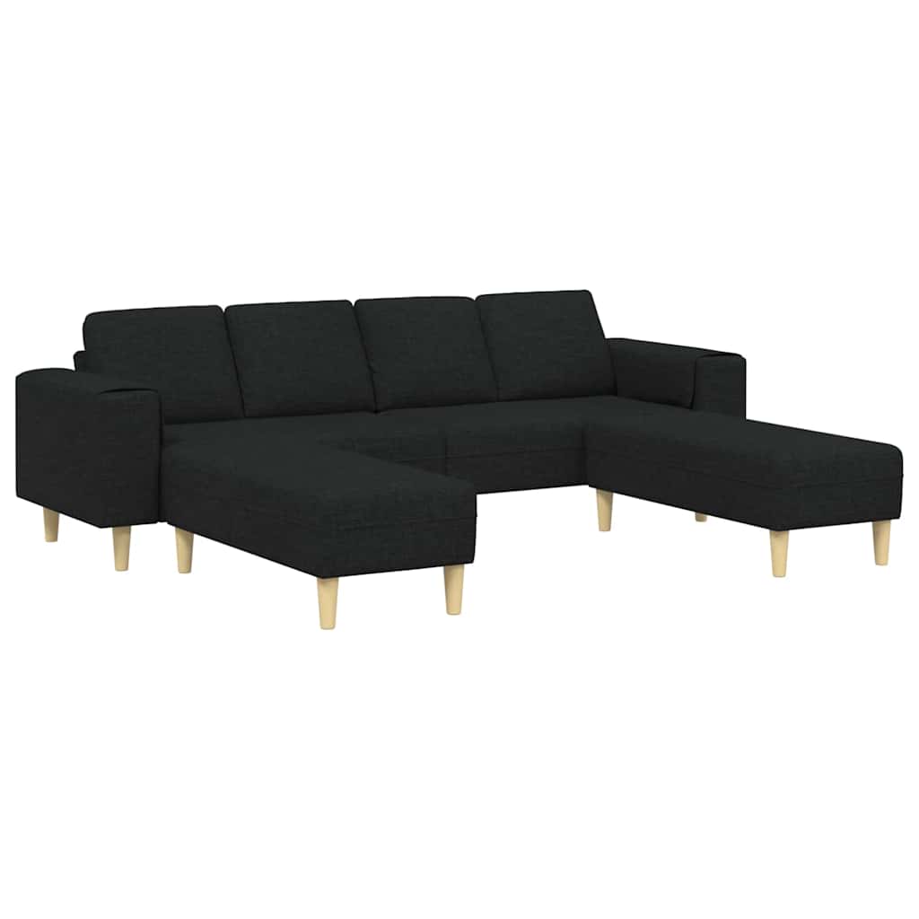 Ensemble de Canapés Noir tissu