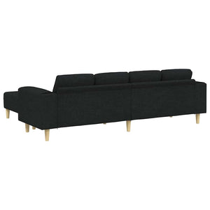 Ensemble de Canapés Noir tissu