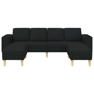 Ensemble de Canapés Noir tissu