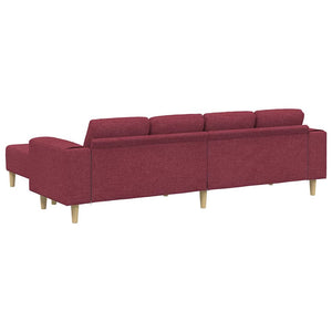 Ensemble de Canapés Rouge bordeaux tissu